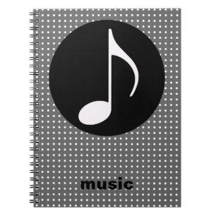 musikalische Note ~ schwarz Notizblock