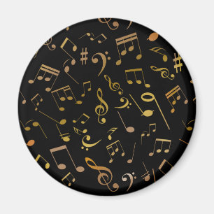 Musikalische Noten 6 Magnet