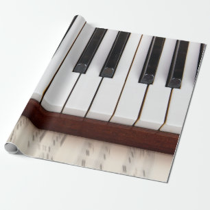 musikalische Noten auf dem Hintergrund eines piano Geschenkpapier