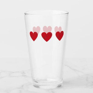 Musikalische Noten im Herzen, Glascup Glas