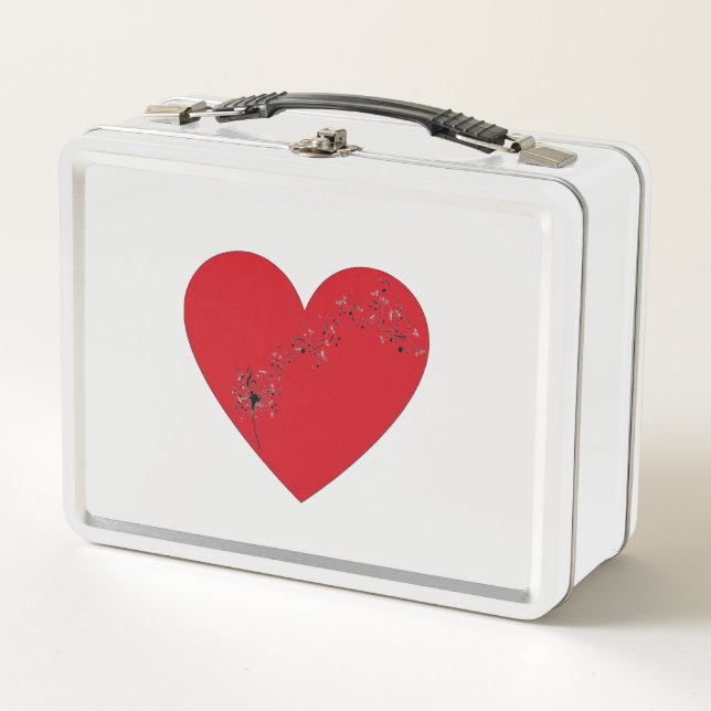 Musikalische Noten im Herzen, Metal Lunchbox (Vorderseite)