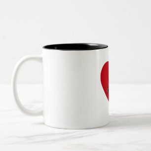 Musikalische Noten im Herzen, Tasse