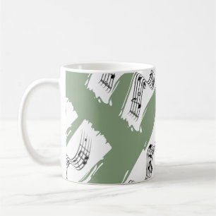 Musikalische Noten Kaffeetasse