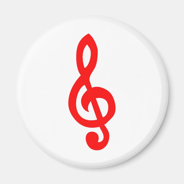 Musikalische Noten Magnet (Vorne)