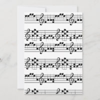Musikalische Notendoodle-Kunst