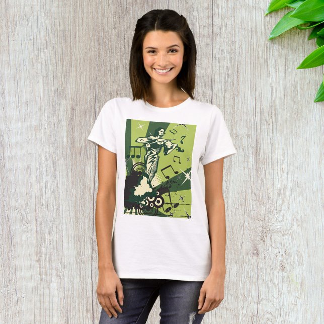 Musikalische Notizen für den Violinspieler T-Shirt (Von Creator hochgeladen)