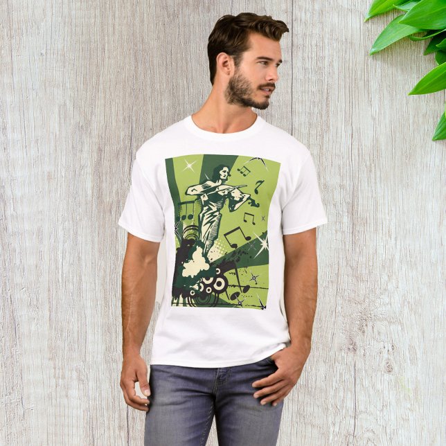Musikalische Notizen für den Violinspieler T-Shirt (Von Creator hochgeladen)