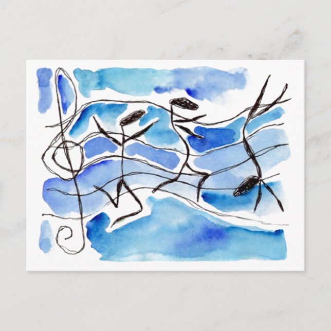 Musikalische Notizen kommen zum Leben Musik fügt F (Vorderseite)
