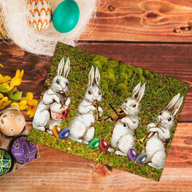 Musikalische Osterkanbits Feiertagspostkarte (Von Creator hochgeladen)