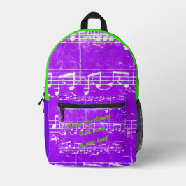Musikalische Schritte - Royal Dance Backpack Bedruckter Rucksack