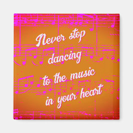 Musikalische Schritte - Sunset Samba Magnet