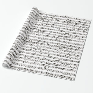 Musikalische Schwarzweiss-Anmerkungen Geschenkpapier