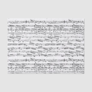 Musikalische Schwarzweiss-Anmerkungen Seidenpapier