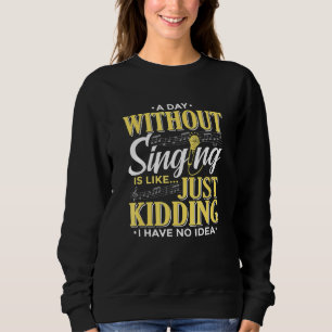 Musikalische Sounds Sänger oder Musik Sweatshirt