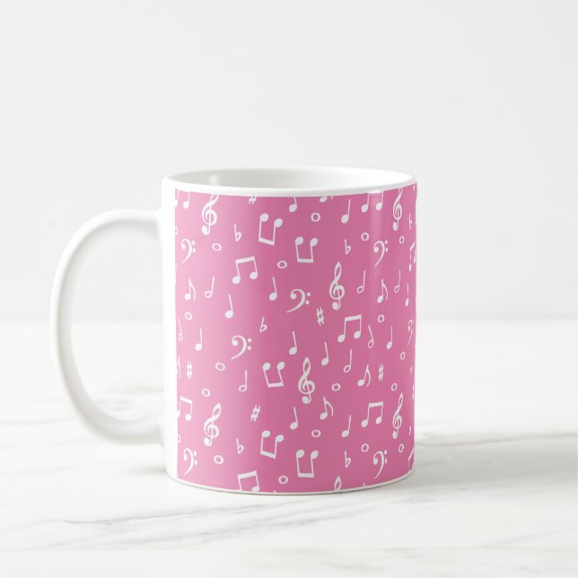 musikalische Symbole für die Kaffee-Tasse Kaffeetasse (Links)