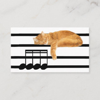 Musikalische Tabby-Miezekatzekatze Visitenkarte
