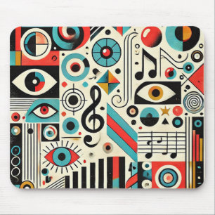 Musikalische und künstlerische Elemente Mousepad