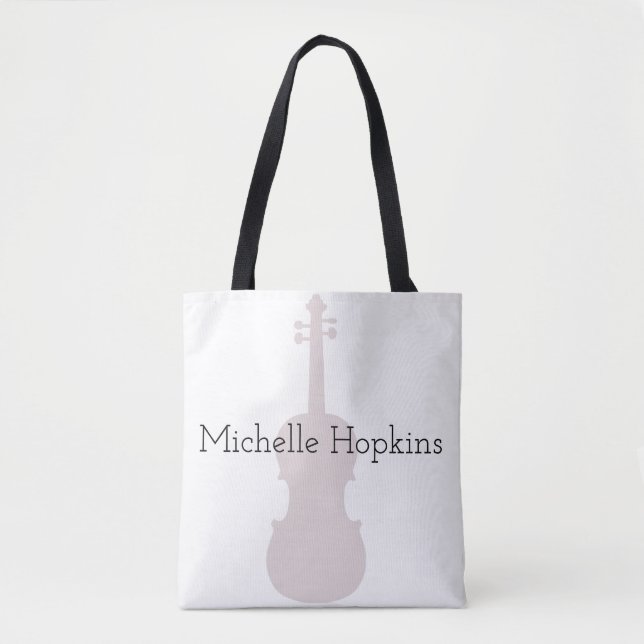 Musikalische Violine Klassik Personalisiert Tasche (Vorderseite)
