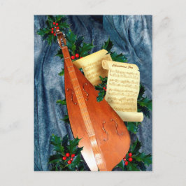 Musikalische Weihnachtsgrüßkarte Feiertagspostkarte
