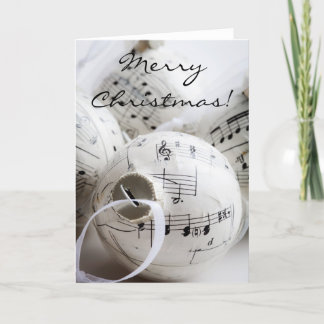 Musikalische Weihnachtskarte Feiertagskarte