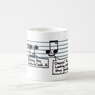 Musikalische Witz-Tasse Kaffeetasse