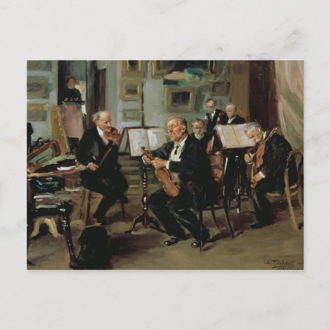 Musikalischer Abend, 1906 Postkarte (Vorderseite)