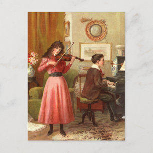 Musikalischer Abend Postkarte