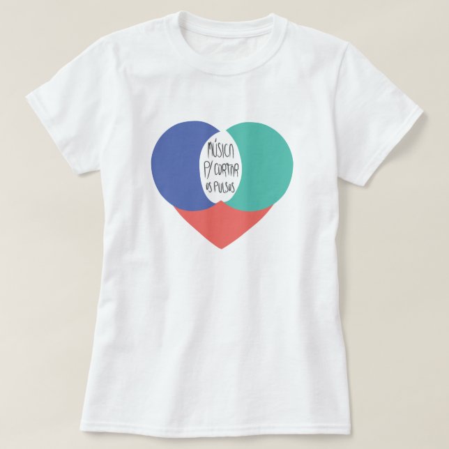 Musikalischer Baby-doll wird Zu die Pulse T-Shirt (Design vorne)