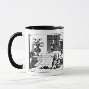 Musikalischer Baum des Vogelliedes, erschienenes Tasse