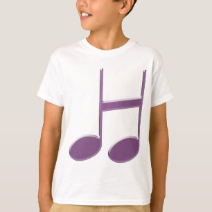 Musikalischer Buchstabe H – Design einer lila Acht T-Shirt