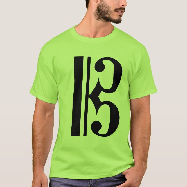 Musikalischer CClef T-Shirt (Vorderseite)