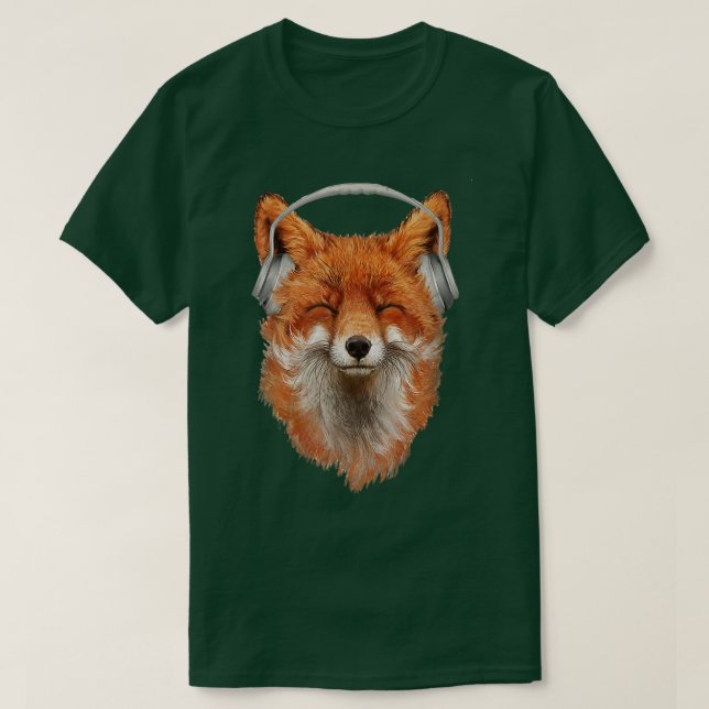 Musikalischer Fo lächelnd, Musikliebhaber, Liebhab T-Shirt (Design vorne)