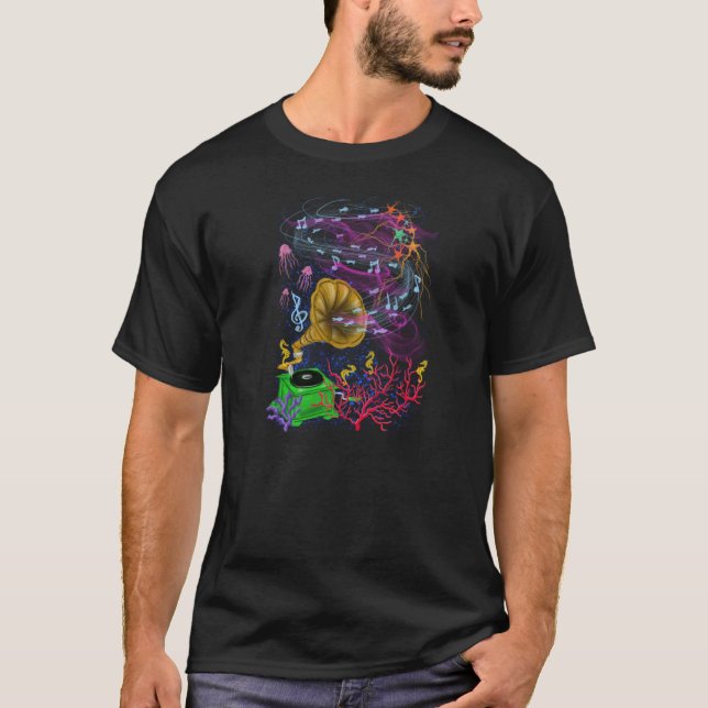 Musikalischer Ozean T-Shirt (Vorderseite)