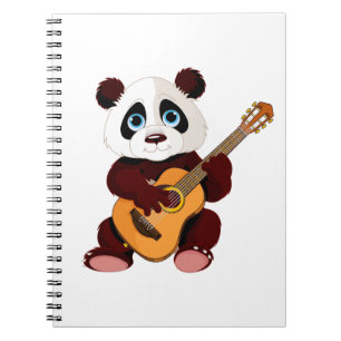 musikalischer Panda Notizblock