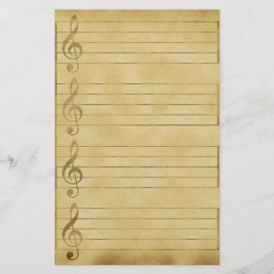 Musikalischer Personaldreifacher Briefpapier