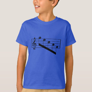 Musikalischer Personaldreifacher Clef-Frieden T-Shirt