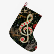 Musikalischer WeihnachtsStrumpf-Entwurf