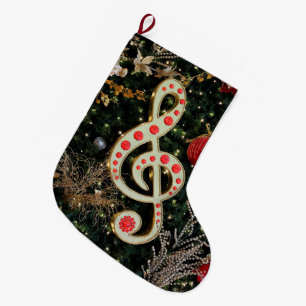 Musikalischer WeihnachtsStrumpf-Entwurf Großer Weihnachtsstrumpf