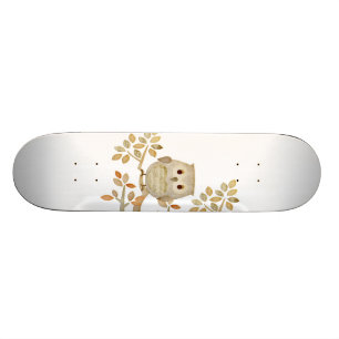 Musikalisches Baum-Eulen-Skateboard Skateboard