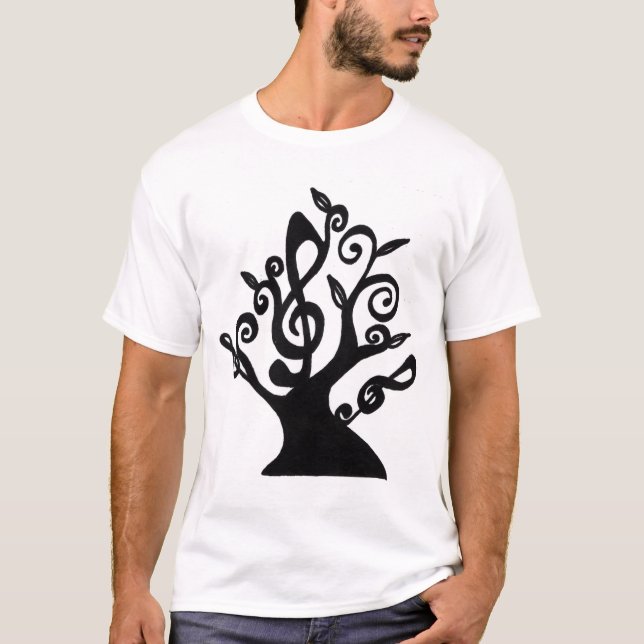 Musikalisches Baum-Shirt T-Shirt (Vorderseite)