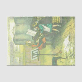Musikalisches decoupage das Duo des Seidenpapier
