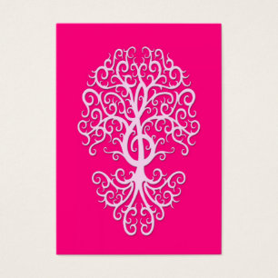 Musikalisches dreifacher Clef-Baum-Rosa