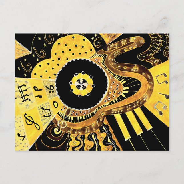 Musikalisches Gold. Postkarte (Vorderseite)