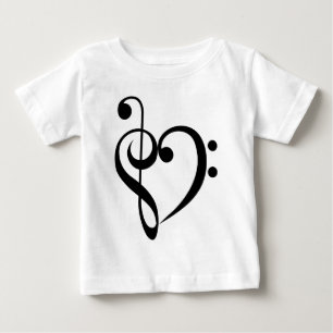 Musikalisches Herz Baby T-shirt