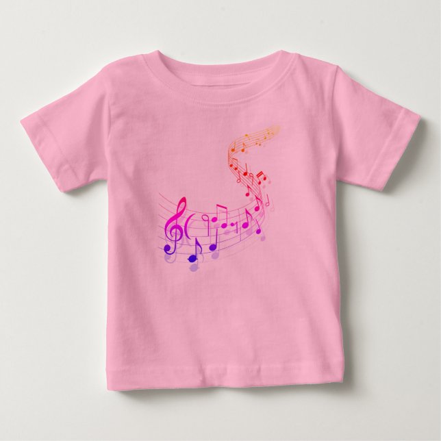 Musikalisches Kleinkind-Rüsche-T-Shirt Baby T-shirt (Vorderseite)