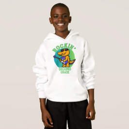 Musikalisches Krokodil zurück zur Schule - Maßgesc Hoodie