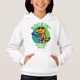 Musikalisches Krokodil zurück zur Schule - Maßgesc Hoodie