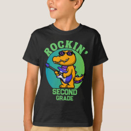 Musikalisches Krokodil zurück zur Schule - Maßgesc T-Shirt