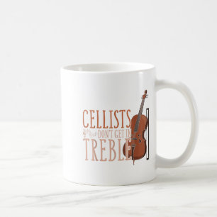 Musikalisches Musiker-Geschenk Musik Cello Lustige Kaffeetasse