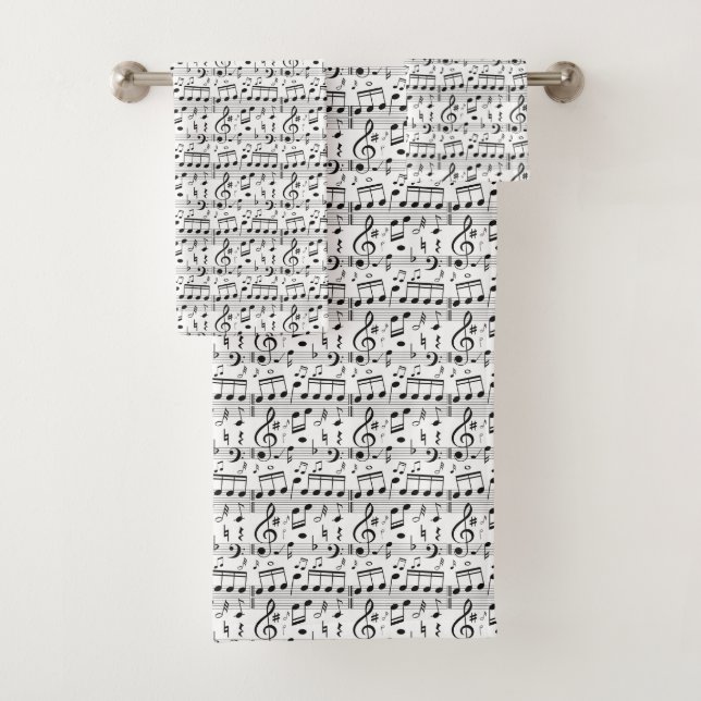 Musikalisches Patternhandtuch Set (Insitu)